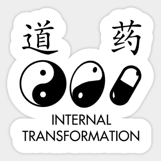 Daoism Way Medicine Internal Transformation Sticker